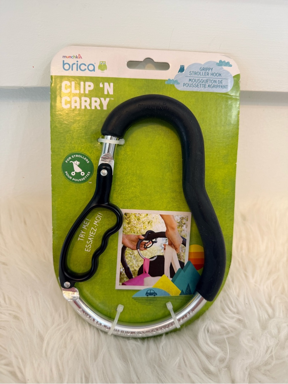 💫4/$25 • Brica by Munchkin Clip 'n Carry Stroller Hook